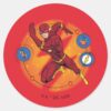 Cartoon_Flash_Laboratory_Running_Graphic_Classic_Round_Sticker_1 Cartoon Flash Laboratory Running Graphic Classic Round Sticker