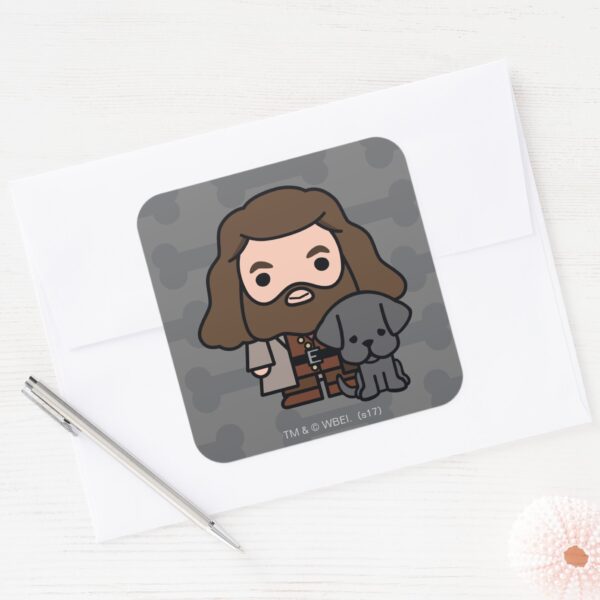 Cartoon_Hagrid_and_Fang_Character_Art_Square_Sticker_3 Cartoon Hagrid And Fang Character Art Square Sticker