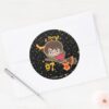 Cartoon_Harry_Potter_Quidditch_Seeker_Classic_Round_Sticker_3 Cartoon Harry Potter Quidditch Seeker Classic Round Sticker