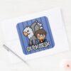 Cartoon_Harry_Potter_and_Buckbeak_Square_Sticker_3 Cartoon Harry Potter And Buckbeak Square Sticker
