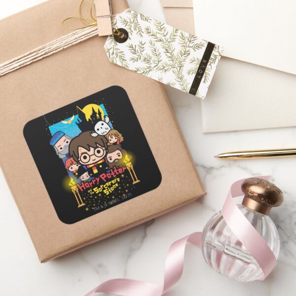 Cartoon_Harry_Potter_and_the_Sorcerer's_Stone_Square_Sticker_5 Cartoon Harry Potter And The Sorcerers Stone Square Sticker