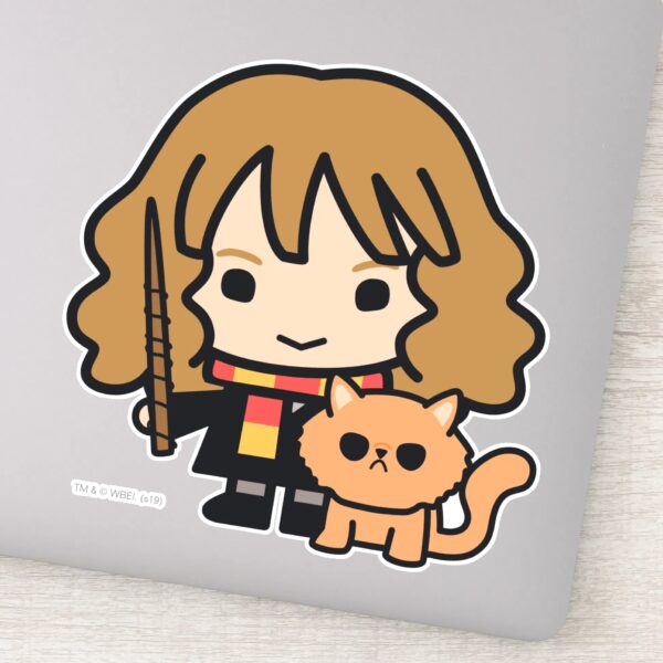 Cartoon_Hermione_and_Crookshanks_Sticker_1 Cartoon Hermione And Crookshanks Sticker