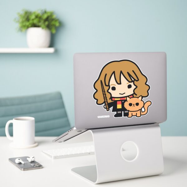 Cartoon_Hermione_and_Crookshanks_Sticker_3 Cartoon Hermione And Crookshanks Sticker