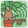 Cartoon_Screaming_Mandrake_Character_Art_Square_Sticker_1 Cartoon Screaming Mandrake Character Art Square Sticker