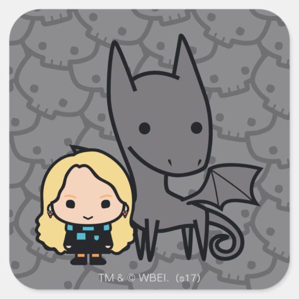 Cartoon_Thestral_and_Luna_Character_Art_Square_Sticker_1 Cartoon Thestral And Luna Character Art Square Sticker