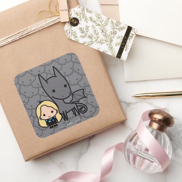 Cartoon_Thestral_and_Luna_Character_Art_Square_Sticker_5 Cartoon Thestral And Luna Character Art Square Sticker