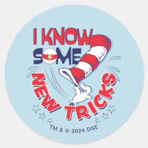 Cat In The Hat I Know Some New Tricks Classic Round Sticker