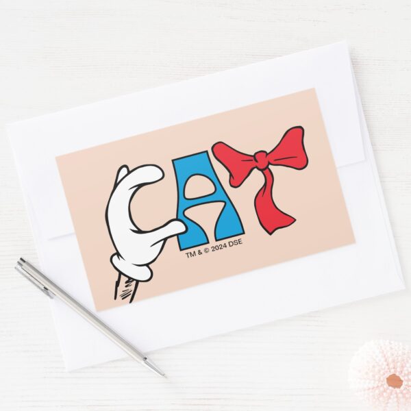 Cat_In_the_Hat___Cat_Text_Rectangular_Sticker_3 Cat In The Hat Cat Text Rectangular Sticker