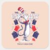 Cat_In_the_Hat___Reading_Books_Square_Sticker_1 Cat In The Hat Reading Books Square Sticker