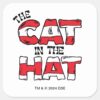 Cat_In_the_Hat___Red_&_White_Striped_Text_Square_Sticker_1 Cat In The Hat Red White Striped Text Square Sticker