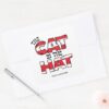 Cat_In_the_Hat___Red_&_White_Striped_Text_Square_Sticker_3 Cat In The Hat Red White Striped Text Square Sticker