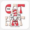 Cat_In_the_Hat___The_Silly_Cat_In_The_Hat_Square_Sticker_1 Cat In The Hat The Silly Cat In The Hat Square Sticker