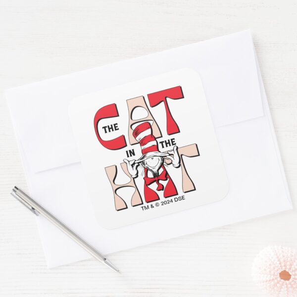 Cat_In_the_Hat___The_Silly_Cat_In_The_Hat_Square_Sticker_3 Cat In The Hat The Silly Cat In The Hat Square Sticker