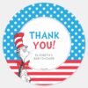 Cat_in_the_Hat_Baby_Shower_Thank_You_Classic_Round_Sticker_1 Cat In The Hat Baby Shower Thank You Classic Round Sticker