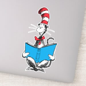 Cat In The Hat Reading Sticker