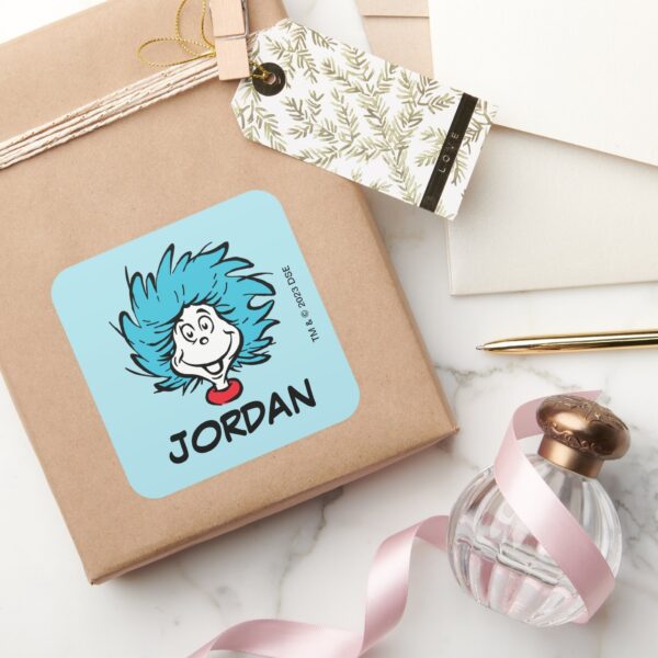 Cat_in_the_Hat_Thing_One_Thing_Two_-_Custom_Thing_Square_Sticker_5 Cat In The Hat Thing One Thing Two Custom Thing Square Sticker