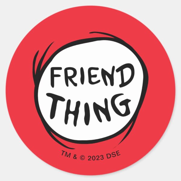 Cat_in_the_Hat_Thing_One_Thing_Two_-_Friend_Thing_Classic_Round_Sticker_1 Cat In The Hat Thing One Thing Two Friend Thing Classic Round Sticker