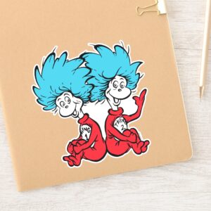 Cat In The Hat Thing One Thing Two Sticker