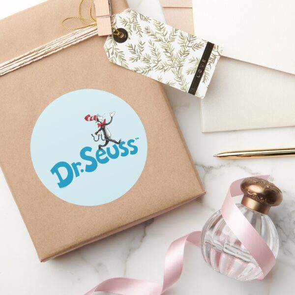 Cat_in_the_Hat_Vintage_Logo_Classic_Round_Sticker_5 Cat In The Hat Vintage Logo Classic Round Sticker