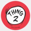 Cat_in_the_Hat__Custom_Thing_Two_Classic_Round_Sticker_1 Cat In The Hat Custom Thing Two Classic Round Sticker