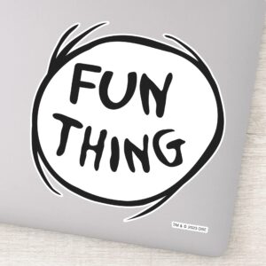 Cat In The Hat Thing One Thing Two Fun Thing Sticker
