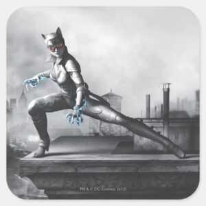 Catwoman Lightning Square Sticker