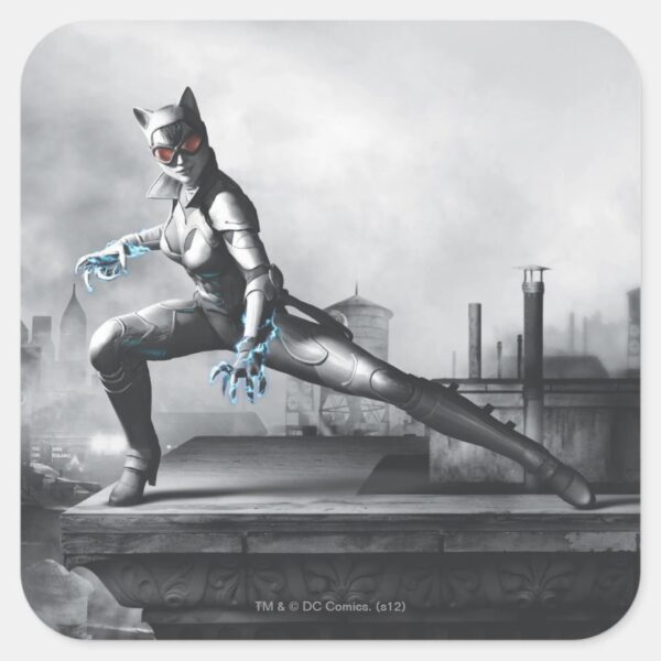 Catwoman_-_Lightning_Square_Sticker_1 Catwoman Lightning Square Sticker