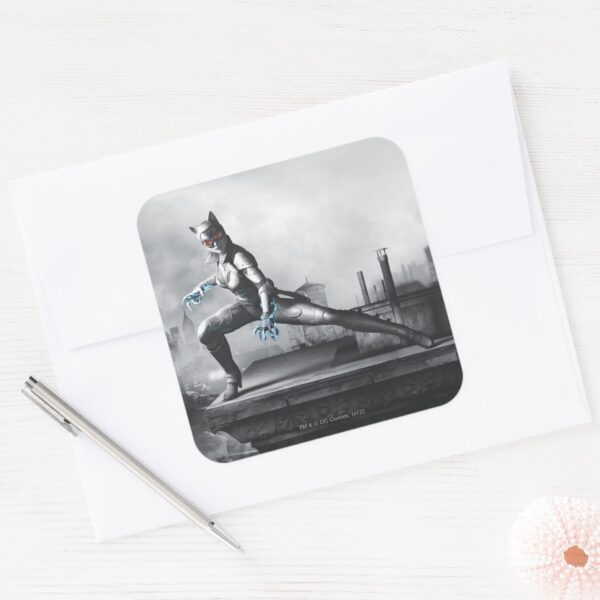 Catwoman_-_Lightning_Square_Sticker_3 Catwoman Lightning Square Sticker