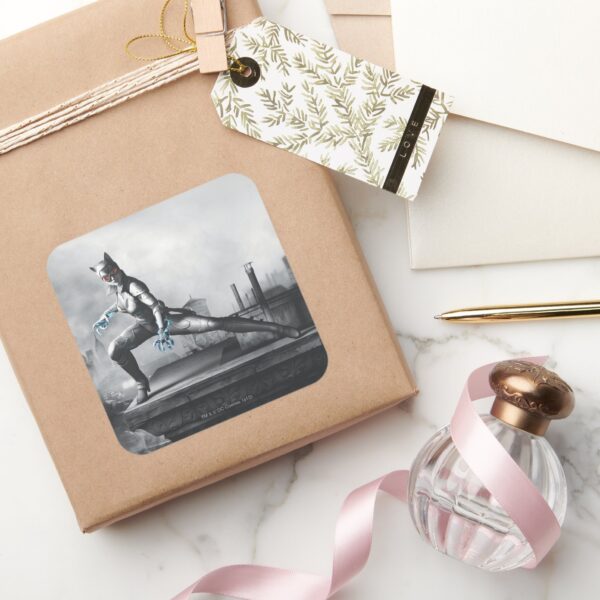 Catwoman_-_Lightning_Square_Sticker_5 Catwoman Lightning Square Sticker