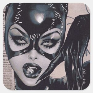 Catwoman 50 Sozomaika Cover Illustration Square Sticker