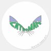 Catwoman_Logo_Green_Classic_Round_Sticker_1 Catwoman Logo Green Classic Round Sticker
