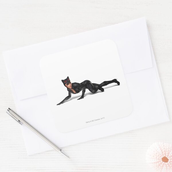 Catwoman_Lurking_Square_Sticker_3 Catwoman Lurking Square Sticker