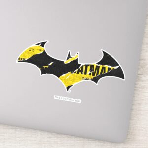 Caution Tape Batman Logo Sticker