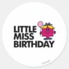 Celebrate_Little_Miss_Birthday_Classic_Round_Sticker_1 Celebrate Little Miss Birthday Classic Round Sticker