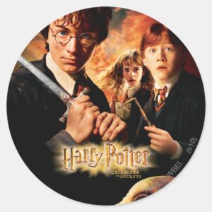 Chamber Of Secrets French Classic Round Sticker