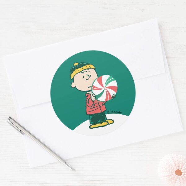 Charlie_Brown_Peppermint_Candy_Classic_Round_Sticker_3 Charlie Brown Peppermint Candy Classic Round Sticker