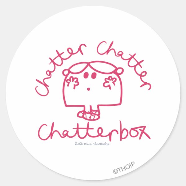 Chatter_Chatter_Chatterbox_Classic_Round_Sticker_1 Chatter Chatter Chatterbox Classic Round Sticker