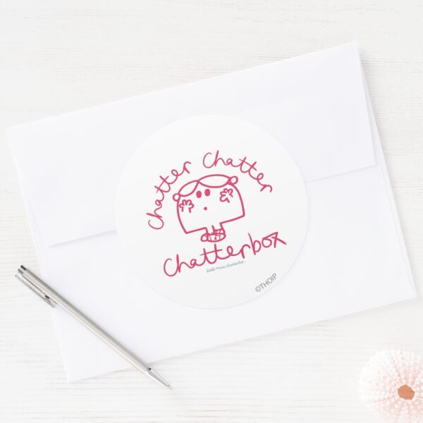 Chatter_Chatter_Chatterbox_Classic_Round_Sticker_3 Chatter Chatter Chatterbox Classic Round Sticker