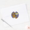Chef Scooby Doo Thanksgiving Classic Round Sticker