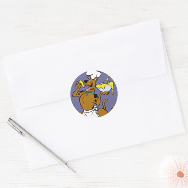 Chef_Scooby-Doo_Thanksgiving_Classic_Round_Sticker_3 Chef Scooby Doo Thanksgiving Classic Round Sticker