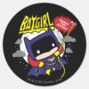 Chibi_Batgirl_Ready_For_Action_Classic_Round_Sticker_1 Chibi Batgirl Ready For Action Classic Round Sticker