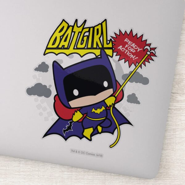 Chibi_Batgirl_Ready_For_Action_Sticker_1 Chibi Batgirl Ready For Action Sticker