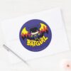Chibi_Batgirl_With_Gotham_Skyline_&_Logo_Classic_Round_Sticker_3 Chibi Batgirl With Gotham Skyline Logo Classic Round Sticker