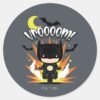 Chibi_Batman_Batcycle_Classic_Round_Sticker_1 Chibi Batman Batcycle Classic Round Sticker