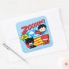 Chibi Batman Too Slow Square Sticker