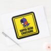 Chibi_Batwoman_Super_Hero_Crossing_Sign_Square_Sticker_3 Chibi Batwoman Super Hero Crossing Sign Square Sticker