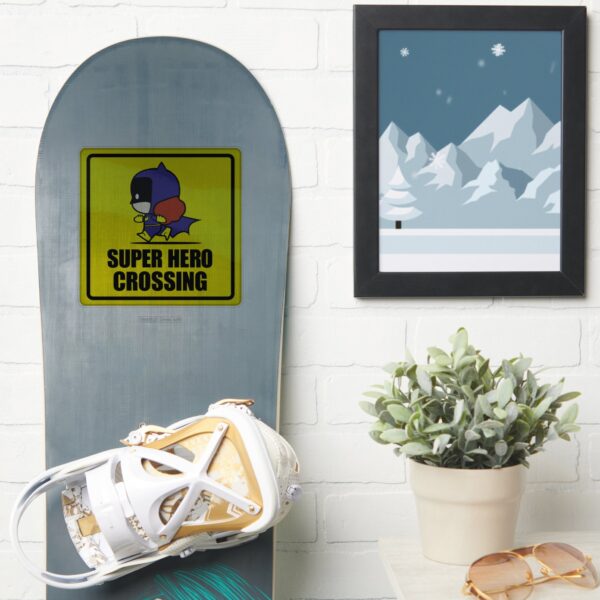 Chibi_Batwoman_Super_Hero_Crossing_Sign_Sticker_7 Chibi Batwoman Super Hero Crossing Sign Sticker