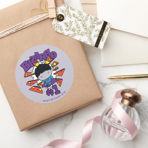 Chibi_Bizarro_#1_Classic_Round_Sticker_5 Chibi Bizarro 1 Classic Round Sticker