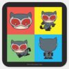 Chibi Catwoman Character Poses Square Sticker