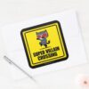 Chibi_Catwoman_Super_Villain_Crossing_Sign_Square_Sticker_3 Chibi Catwoman Super Villain Crossing Sign Square Sticker